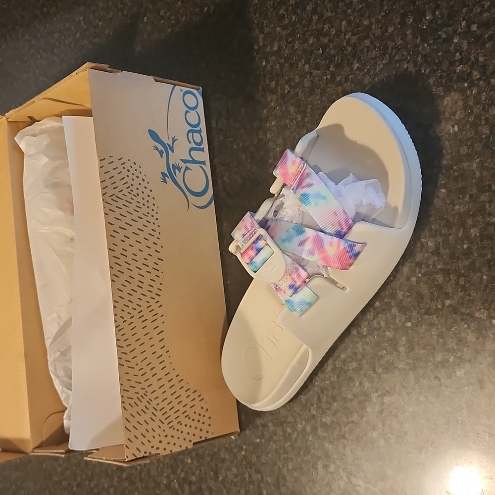 Girls Chaco Tie Dye Sandles